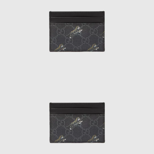 구찌 타이거 프린트 카드 지갑 584710